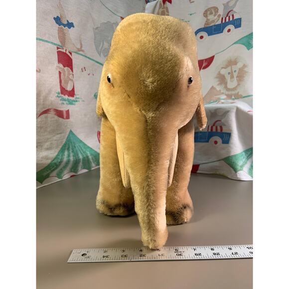 Steiff Jumbo Elephant Vintage Circus Toy - Plush Mohair Mid Century Survivor! - Picture 5 of 10